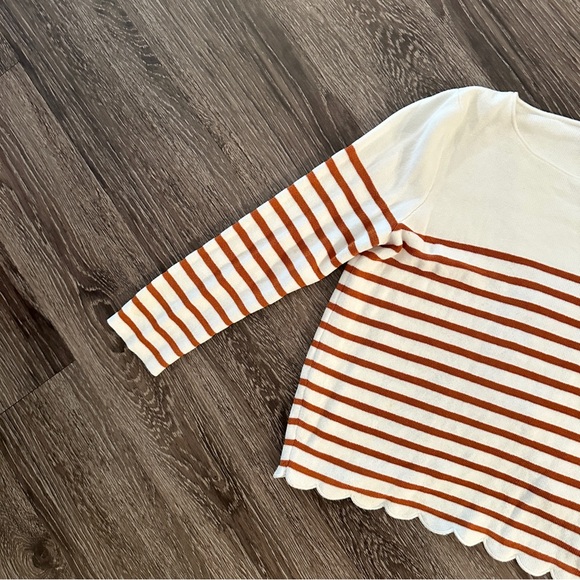 Sezane Corentine Stripe Scallop Sweater - Picture 4 of 11